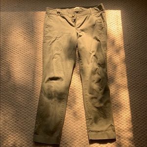 Jcrew Army Green Frankie Pant